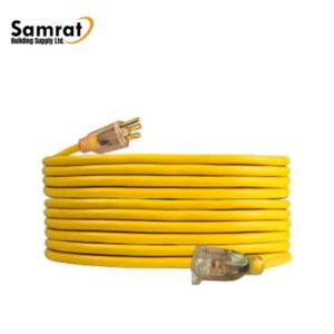 EXT CORD 12/3X100' YLW - TERRATUFF-