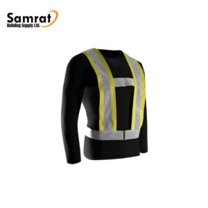 LIME CSA-4" TRICOT TRAFFIC SASH