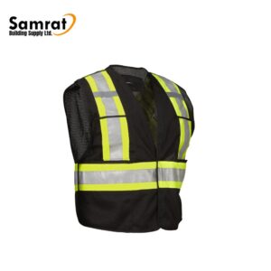 S/M BLACK 5PT TEAR AWAYVEST