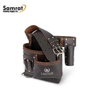 5 POCKET CARPENTER LEATHER TOOL POUCH