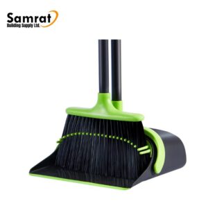Plastic dust pan and broom combo